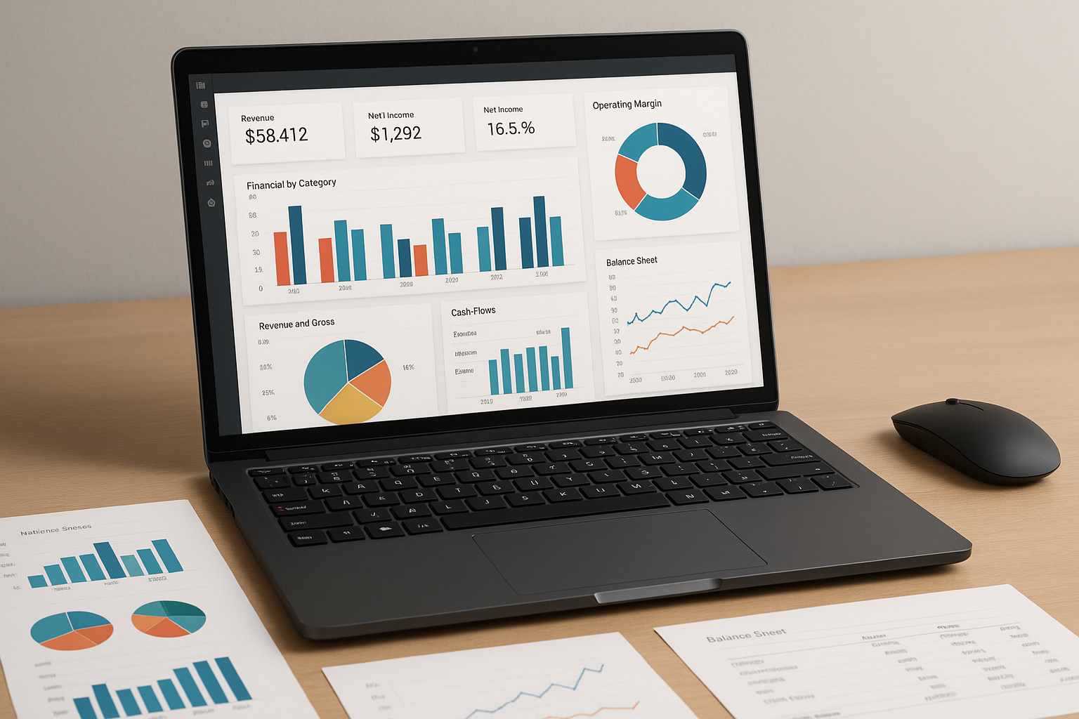 كورس تعلم تحليل القوائم المالية عبر Power BI
